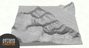 Gasherbrum 5&6 STL File | 3D Topographic Model