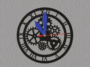Gear Wall Clock Steampunk Inspired Timepiece