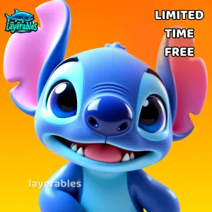 Stitch 3D Printer Model - STL File - Cute Disney Collectible