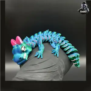 Grumpy Baby Dragon 🐉 - Multicolor - Articulated