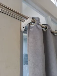 Win Frame Mount Curtain Rod Bracket 1” Pipe + Vitrase Rails
