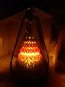 Multi-gear glowing Christmas tree – a modern spiral aestheti