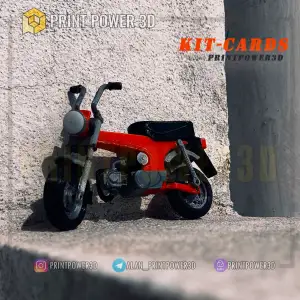 Retro mini bike kit card