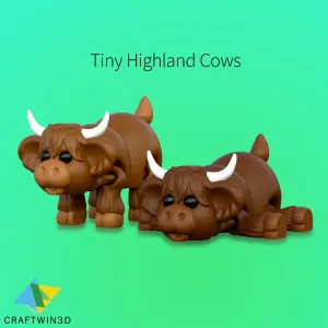 Tiny Highland Cow Toy