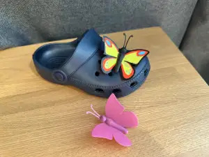 Butterfly shoe charm