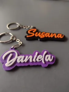 Llaveros nombres Susana Daniela Keychain name Daniela Susana