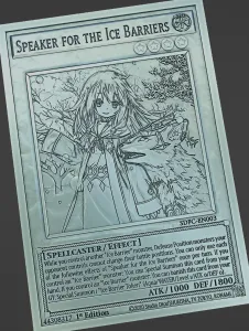 SPEAKER FOR THE ICE BARRIERS - YU-GI-OH!