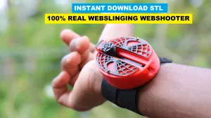 Working Spider-Man Web shooter which slings real thread web