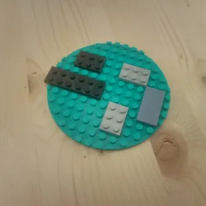 Circular Plate Ø100 lego compatible