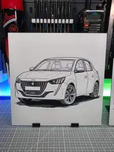 Peugeot 208 - Hueforge - 3 colors