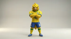 Mascote Brasil futebol