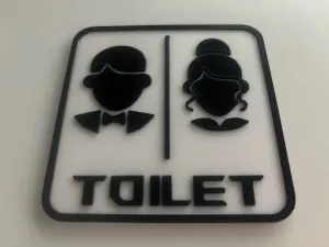 Toilet sign