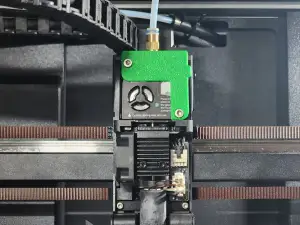 K2 Plus Extruder Cover for PTFE tube / pneumatic fitting