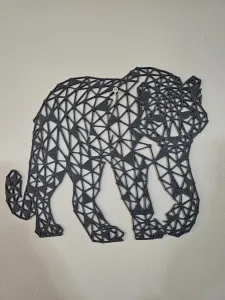 Snow Leopard - Geometric Wall Hanger