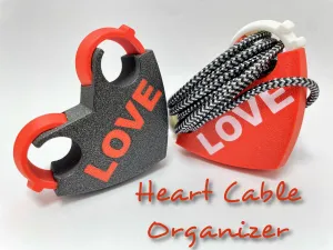 cable organizer heart
