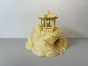中式山水凉亭鱼缸躲避屋
