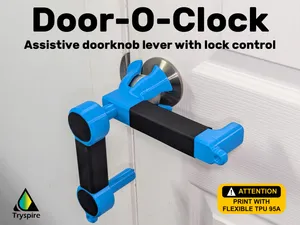 Door-O-Clock (Assistive doorknob lever with lock control)