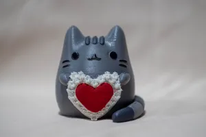 Pusheen with a Heart