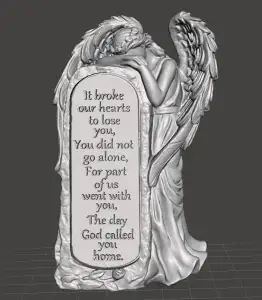 Weeping Angel it broke our hearts Garden Statue