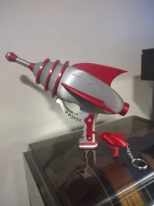 Atomic Era Ray Gun Prop with Bonus Keychain