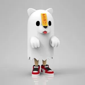 Jiangshi Ghost Bear Fan Art Toy