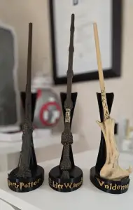 Harry Potter wand stands