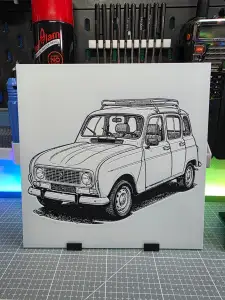 Renault 4L - Hueforge - 3 Colors