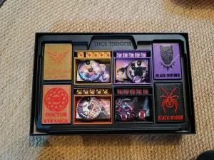 Dice throne marvel insert with characters lids