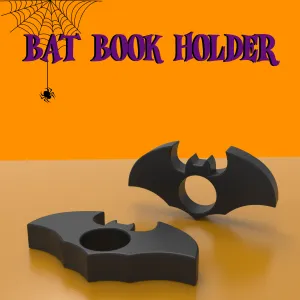 Bat Book Page Holder,3D Halloween Gift, BookMark 3D STL File