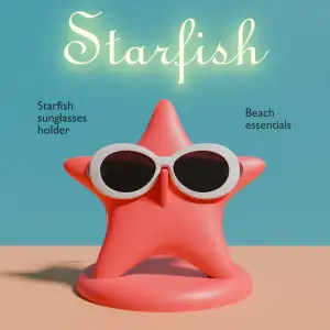 starfish sunglasses holder