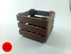 3D Printable Battery Organizer with Wood Texture (STL File)