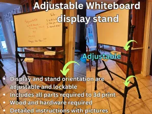 Adjustable Whiteboard - Display Stand components
