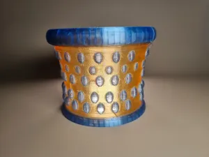 Amber Bubble Vase