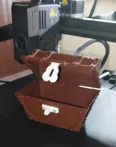 Ancient pirate chest box
