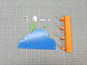 Fieldscape Key Hook – Multi-Color Assembled Design