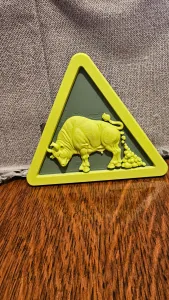 Bull shight Humorous sign