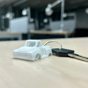 Truck toy keychain