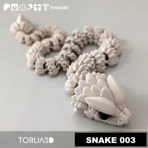 Articulated Snake 003 - Print in place - No supports - STL