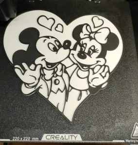 mickey and mini mouse in love