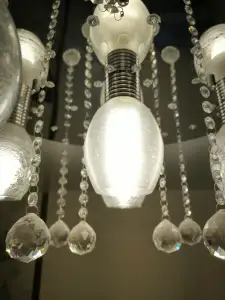 Lampshade for a lamp or chandelier with E14 lamps