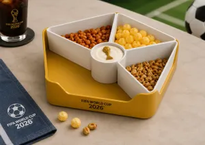 FIFA WorldCup Snacks tray | auto lid for trash