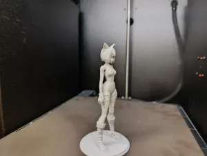 Anime Cat-Girl Warrior: Standing Pose