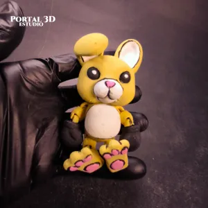 boxing rabbit articulated