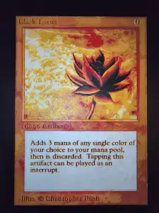 Black Lotus Hueforge Magic The Gathering