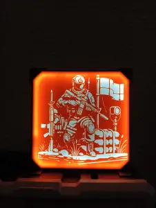 Soldier Lamp (DIY) With Easy Solution To Change Front !