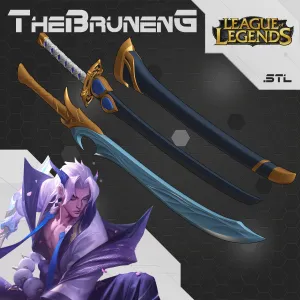 Yone spirit blossom swords cosplay League of Legends LOL