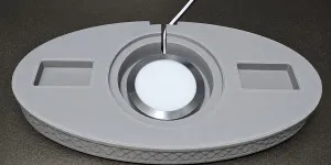 Twin Guardian Dragon Moon Lamp