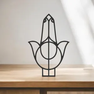 Gyan Mudra Line Art - Desktop Line Art
