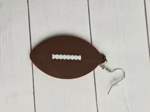 football earrings