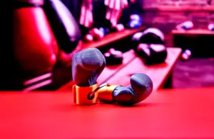 Boxing gloves keychain